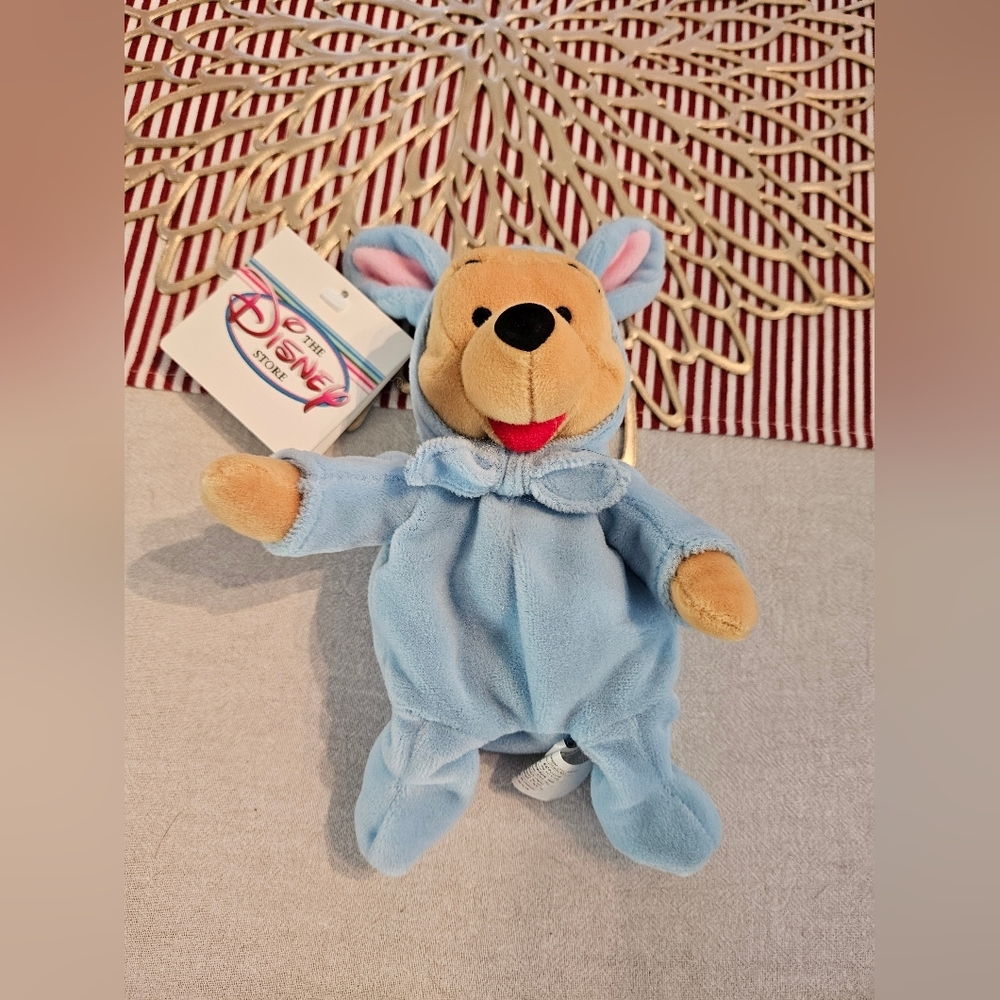 NWT Vintage 90s Disney Easter Bunny Pooh Beanie Baby
